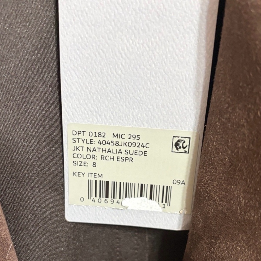 NWT Preston & York Nathalie Suede
Dark Brown Trench Coat Size 8 - Picture 5 of 8